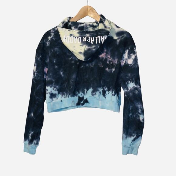 Barstool Sports Call Her Daddy I Am Unwell Cropped tie dye Hoodie - Picture 3 of 6